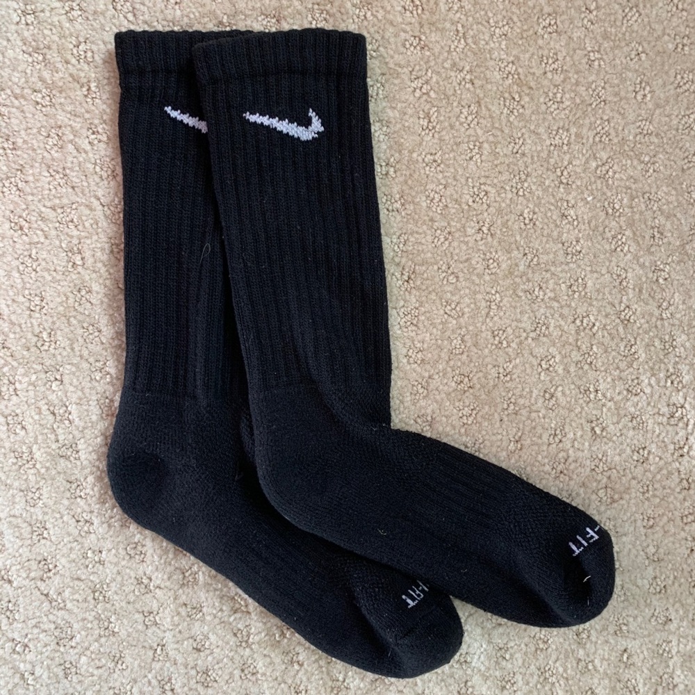 $10 FOR ALL FOUR PAIRS (black nike socks)